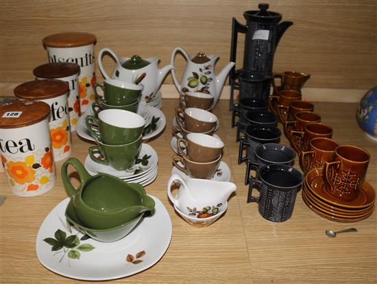 A collection of Midwinter and Portmeirion 1960s tea and coffee ware etc